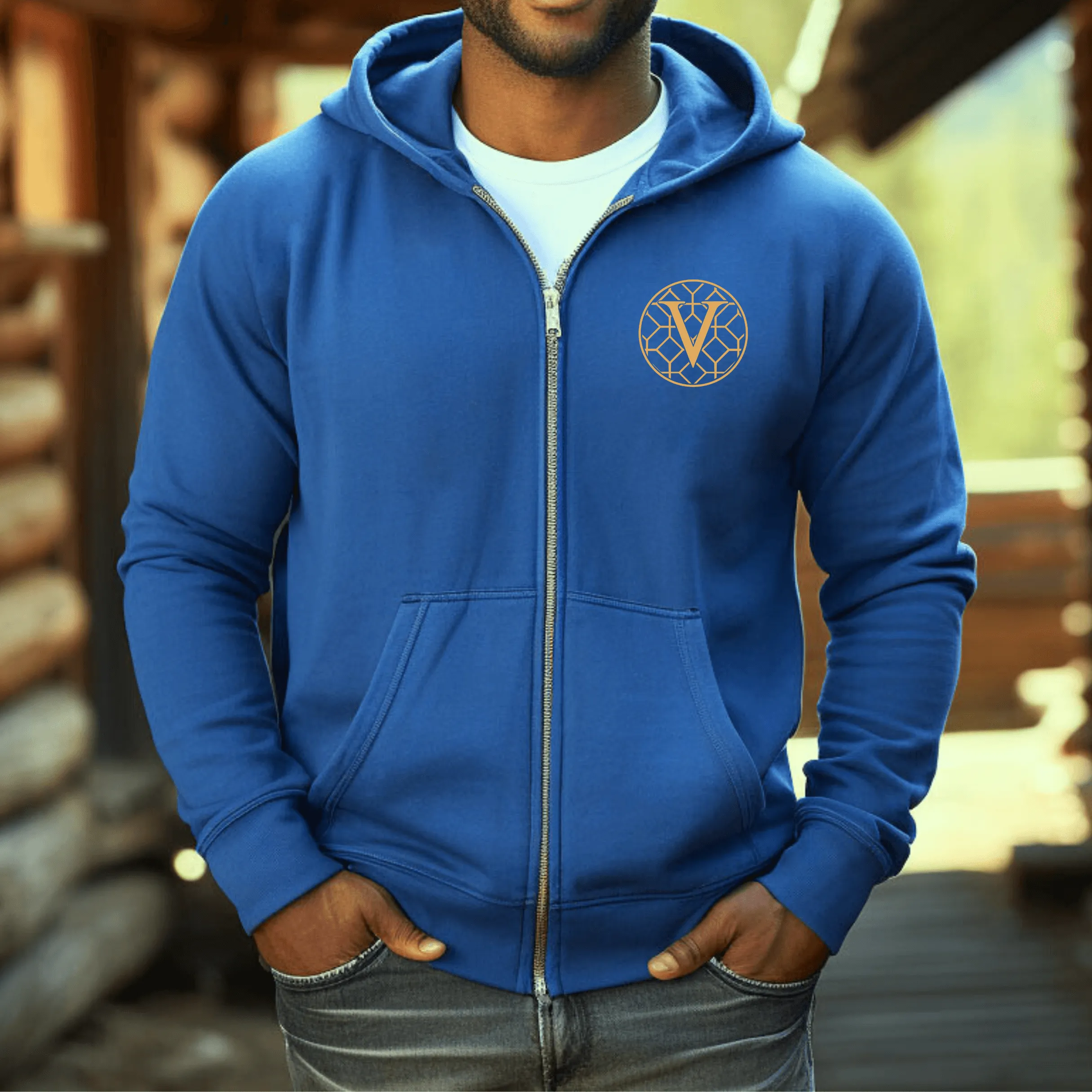 Verdigris Zip Hoodie