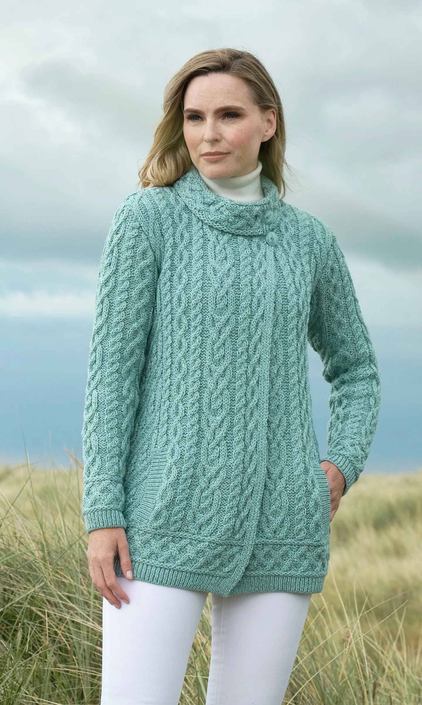 West End Knitwear | Aran Cardigan | Women's