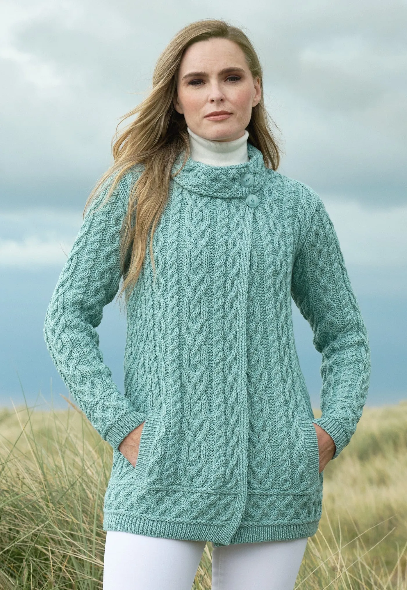 West End Knitwear | Aran Cardigan | Women's