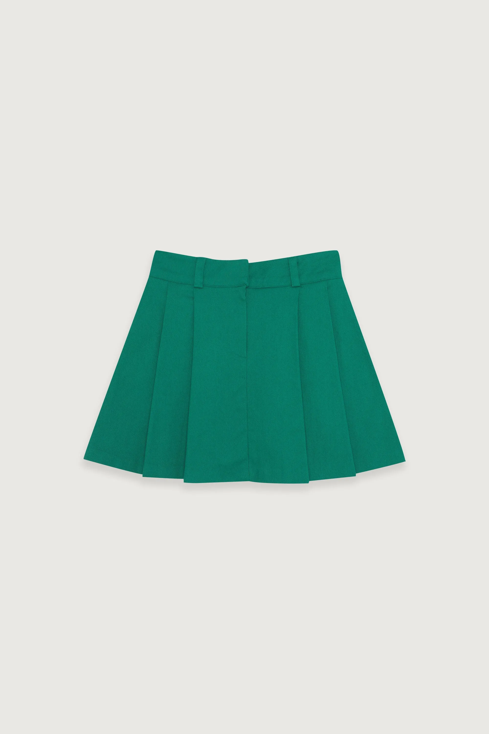 WOVEN PLEATED TENNIS SKIRT