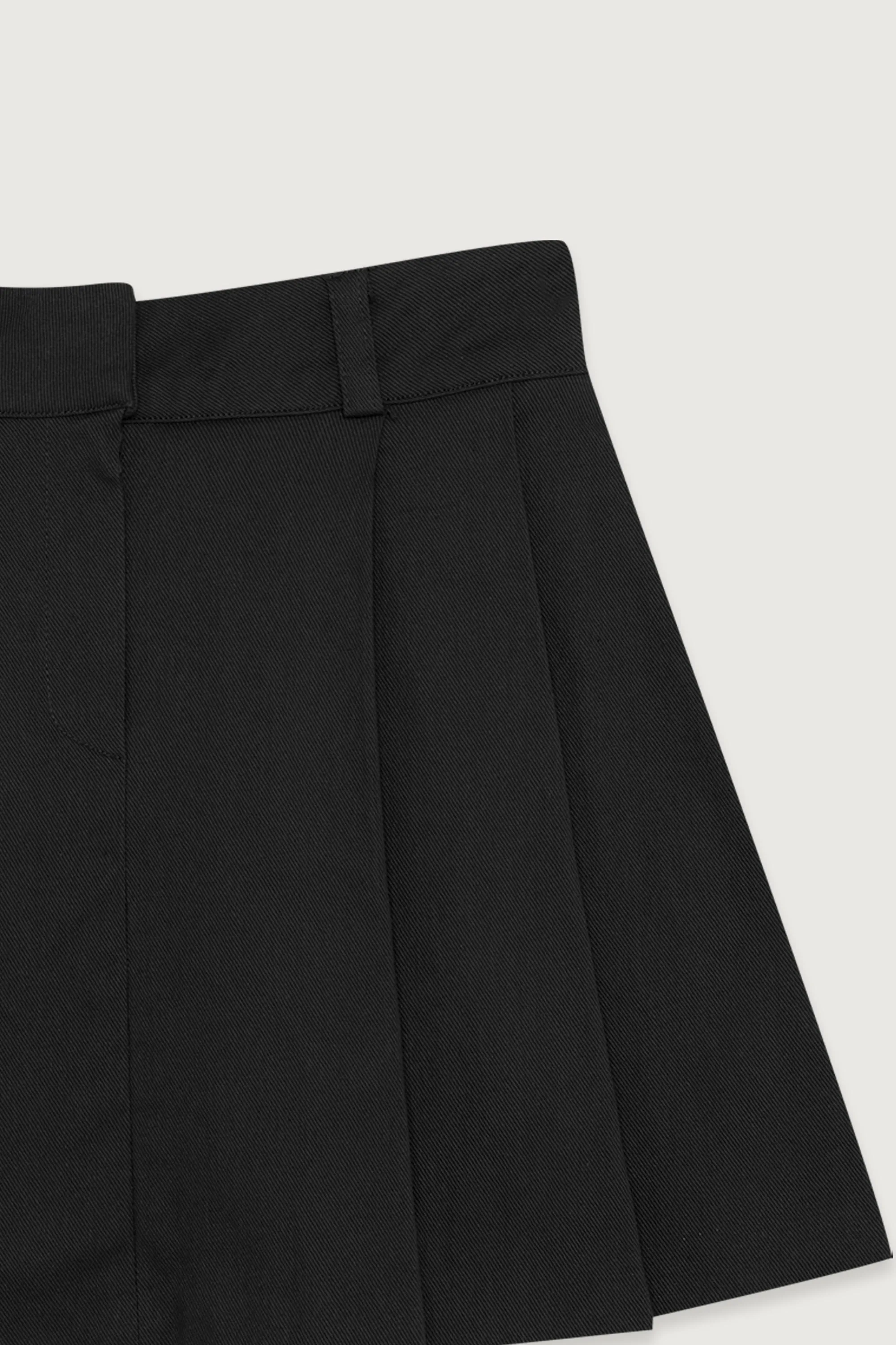 WOVEN PLEATED TENNIS SKIRT