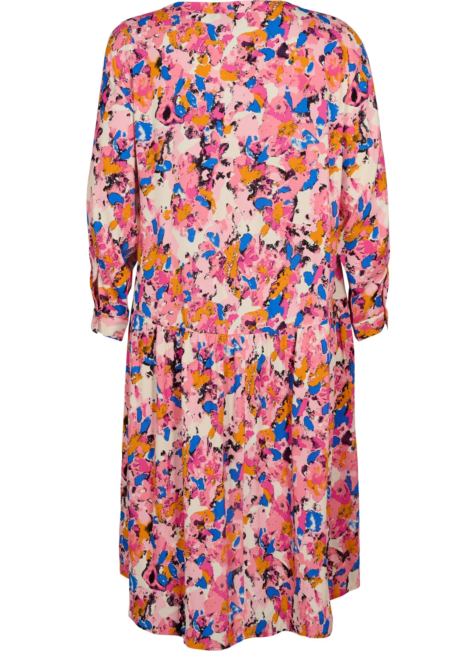 Zizzi Mia Dress in Rosebloom